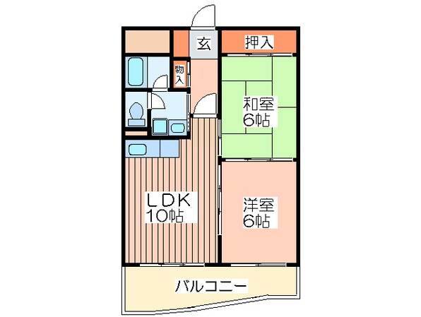 アーカス野江マンションの物件間取画像